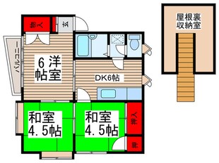 三矢小台ハイツの物件間取画像